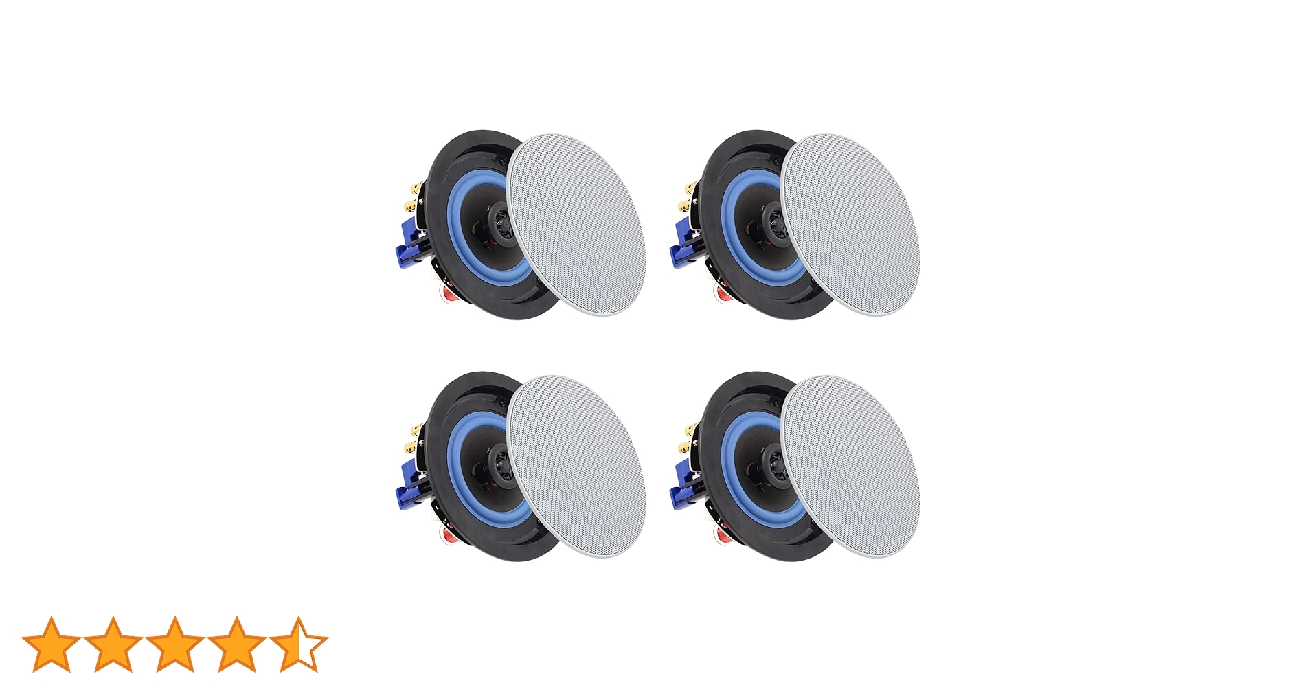 4インチ天井埋込型サラウンドスピーカー（未使用品） BOSE 天井埋め込みスピーカー 黒 4台セット Bluetooth受信機＋